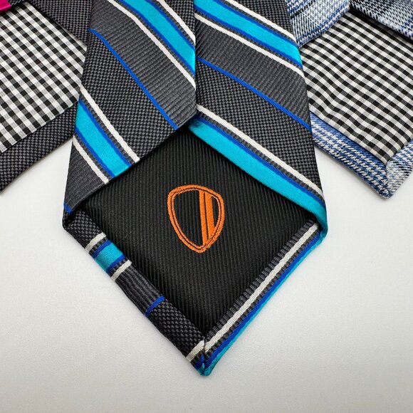 Ben Sherman 3 Modern Silk Tie Bundle – Regimental, Awing & Glen Check - Picture 2 of 7